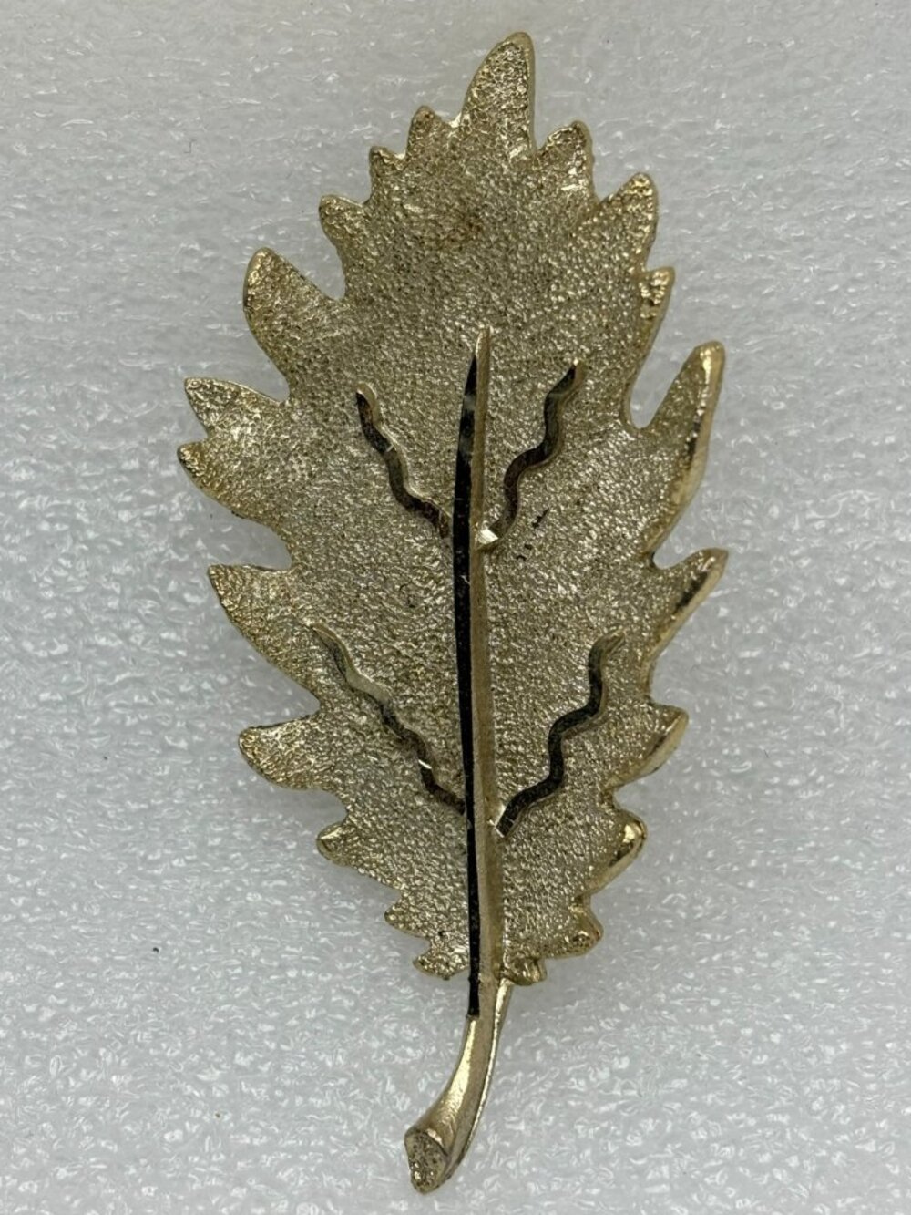 1960s BSK Silver Gold Tone Brooch Signed